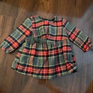 Zara BabyGirl wool plaid dress
